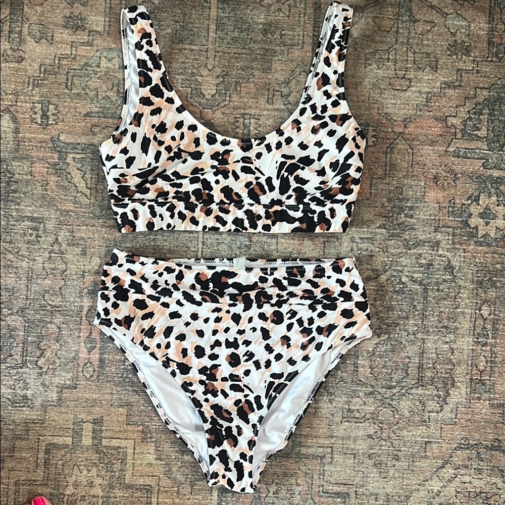 Leopard Print Bikini Set